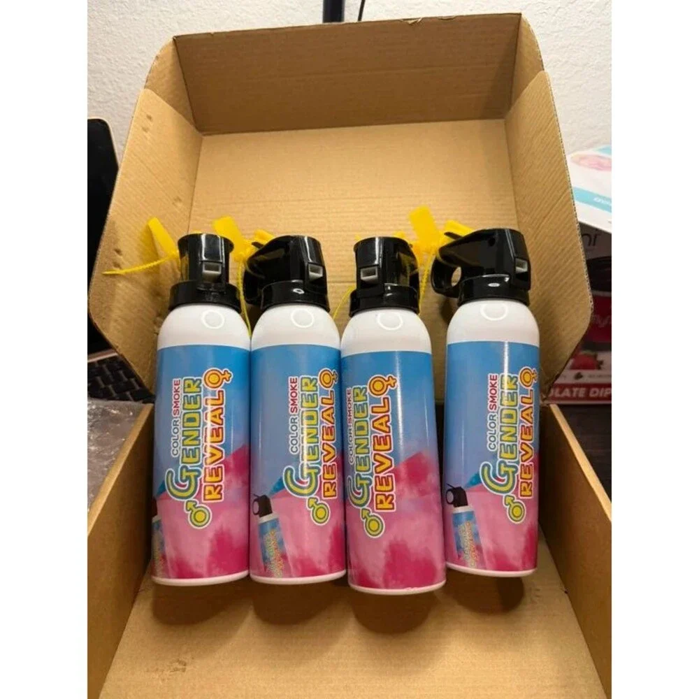 Gender Reveal Extinguisher, 4 Packs (Blue)